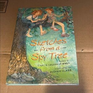 Sketches from a Spy Tree Illustrated Hardcover - Turquoise & Green Cover